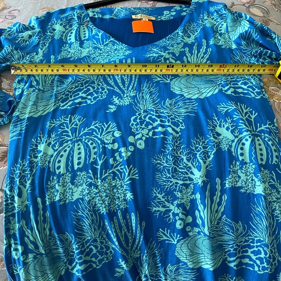🔥NWT🔥- GORGEOUS pineapples ladies summer dress or coverup size small - Picture 12 of 13